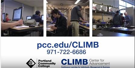 PCC CLIMB Center Manufacturing Sector Video